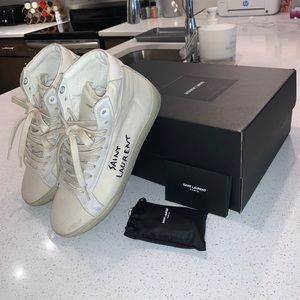 Saint laurent high top sneakers
